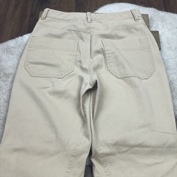 Reiss Erin Cotton Tapered Trousers Stone - Picture 7 of 7